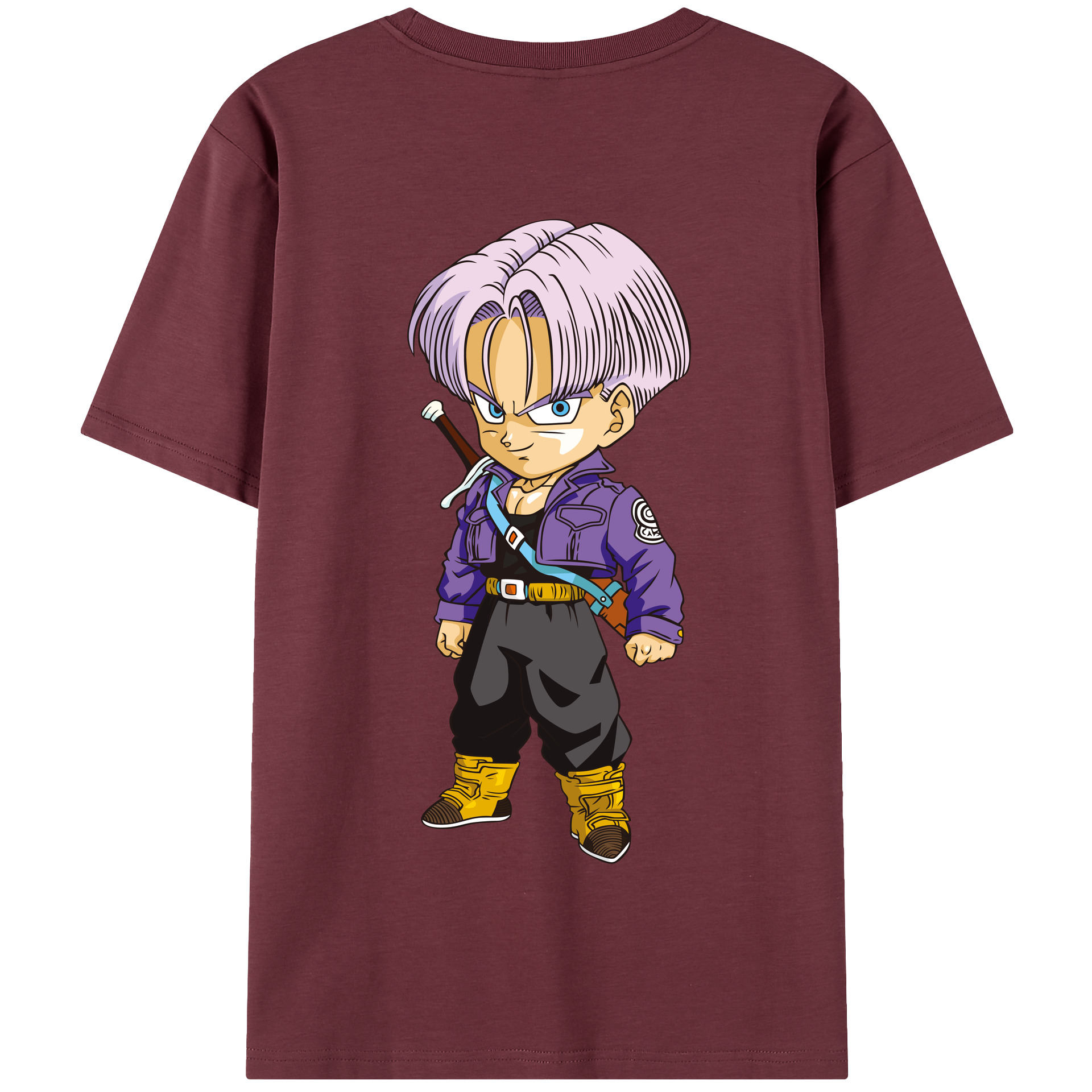 （画像用） ドラゴンボール トランクス（Torankusu）DRAGON BALL Trunks 綿100％半袖Tシャツ（背面プリント）